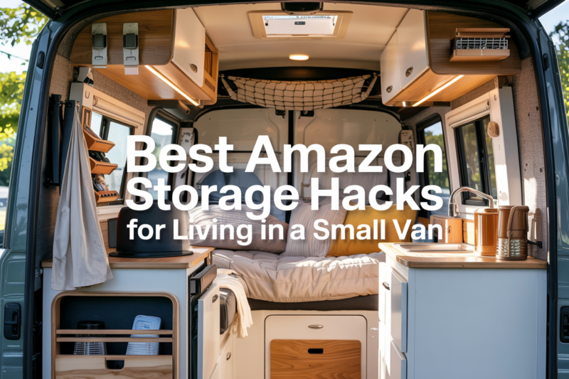 Best Amazon Storage Hacks for Living in a Small Van